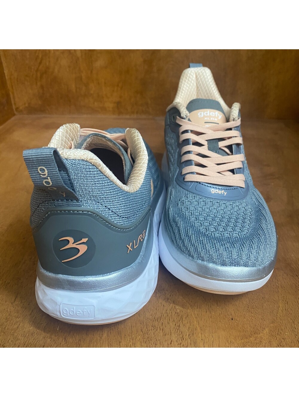 GDefy Gravity Defyer XLR8 Shoes Womens Size 8 Gray Peach Versocloud TB9034FGP-XW - Picture 15 of 15